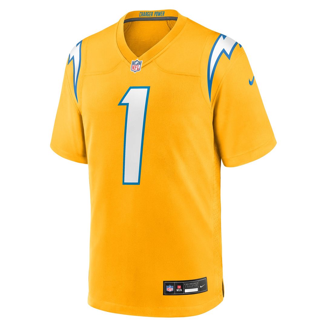 Quentin Johnston Los Angeles Chargers Alternate Super Chargers Game Player Jersey - Navy
