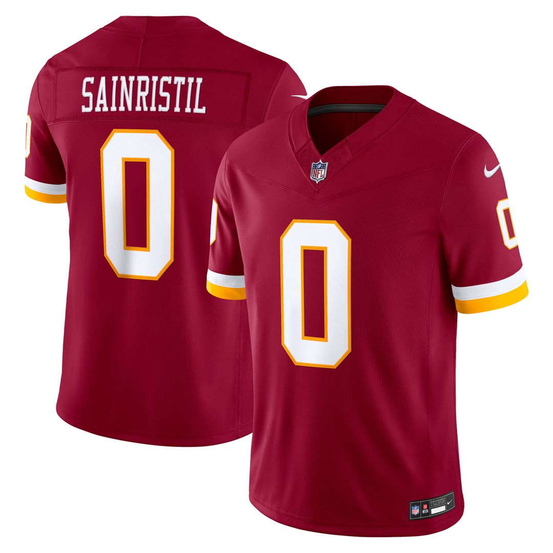 Mike Sainristil Washington Commanders Team Vapor F.U.S.E. Stitched Limited Jersey - Burgundy