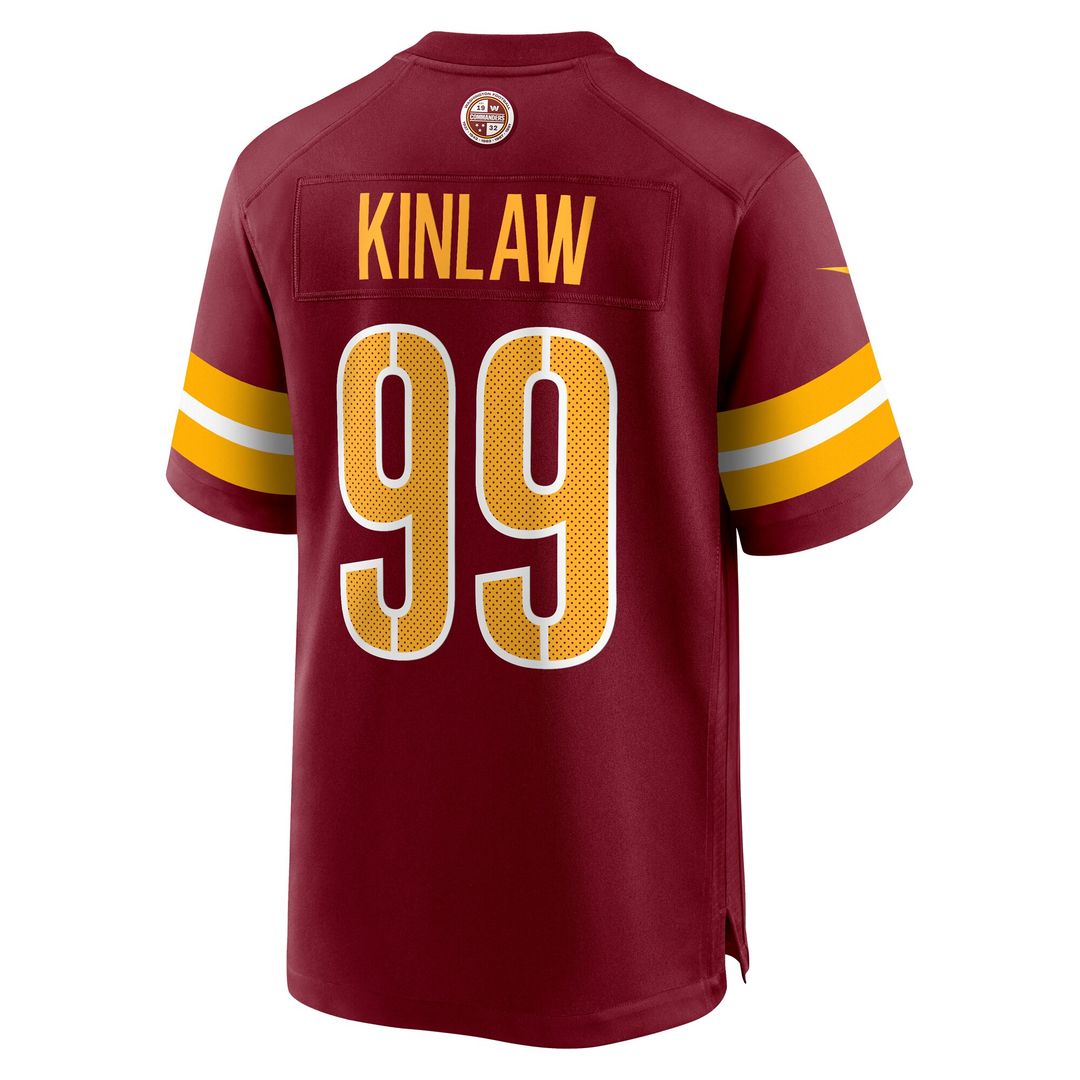 Javon Kinlaw Washington Commanders Team Game Jersey - Burgundy