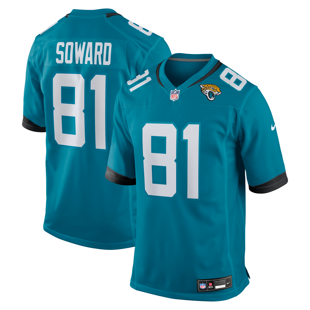R. Jay Soward Jacksonville Jaguars Retired Player Team Game Jersey - Teal