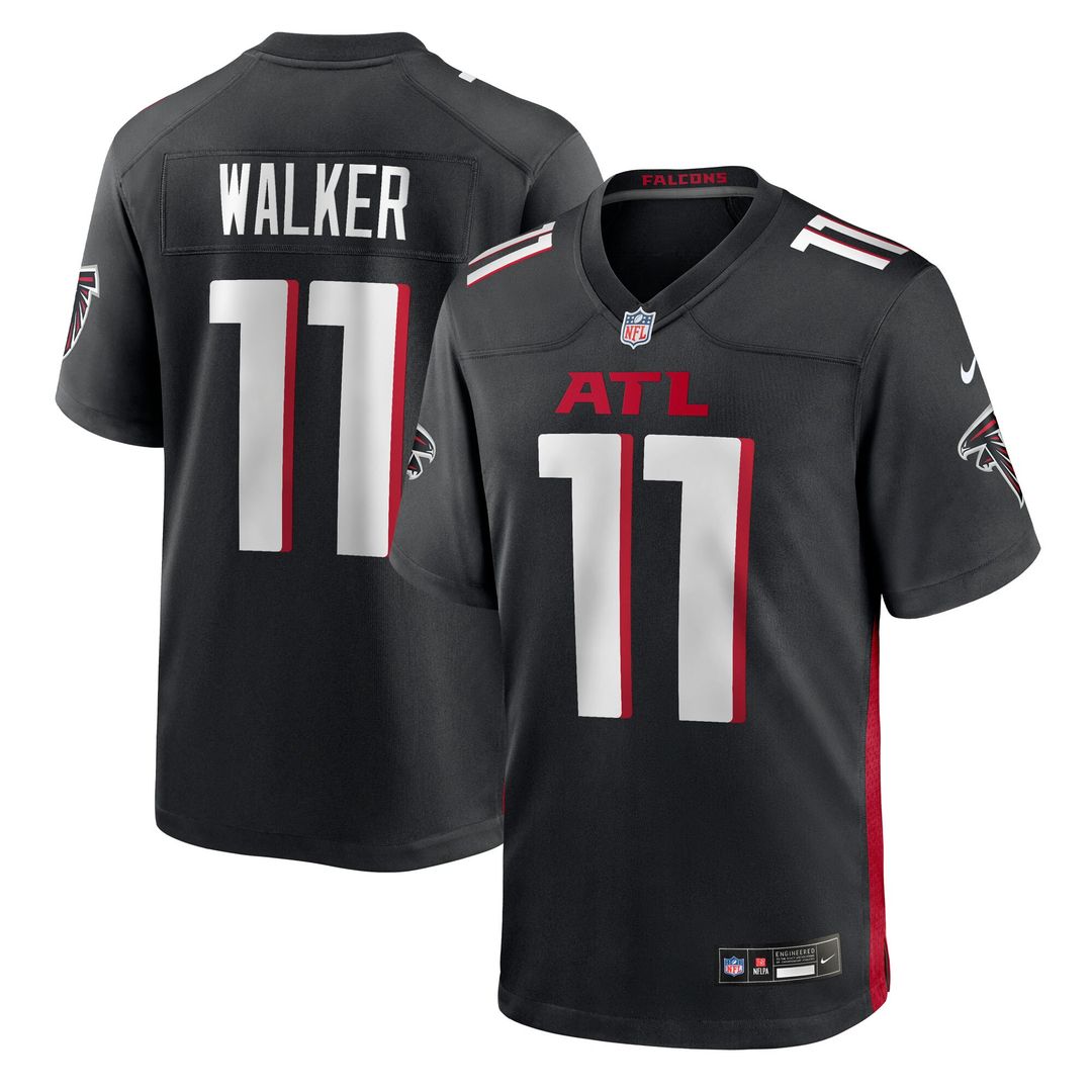 Jalon Walker Atlanta Falcons Team Game Jersey - Black
