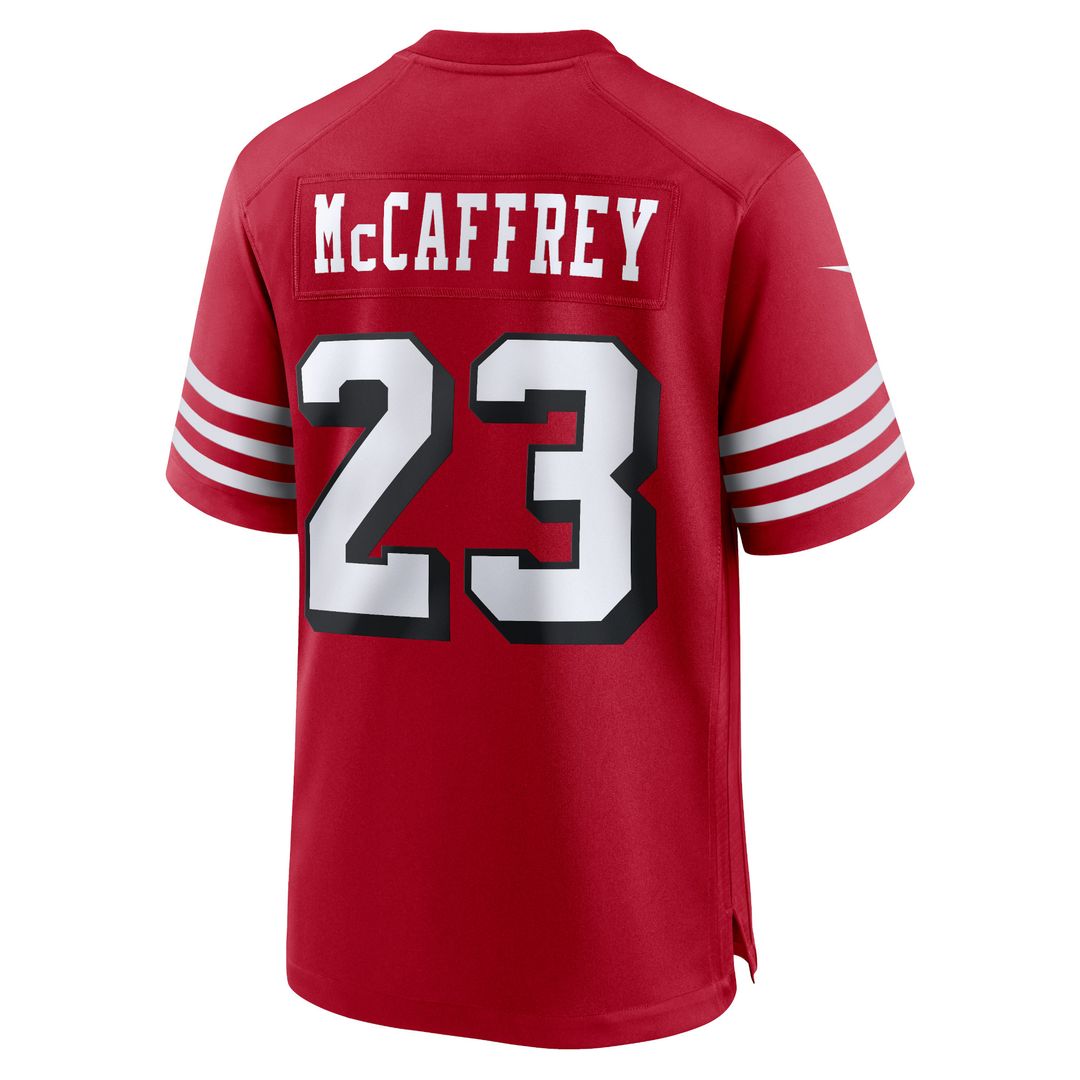 Christian McCaffrey San Francisco 49ers Alternate Game Player Jersey - Scarlet