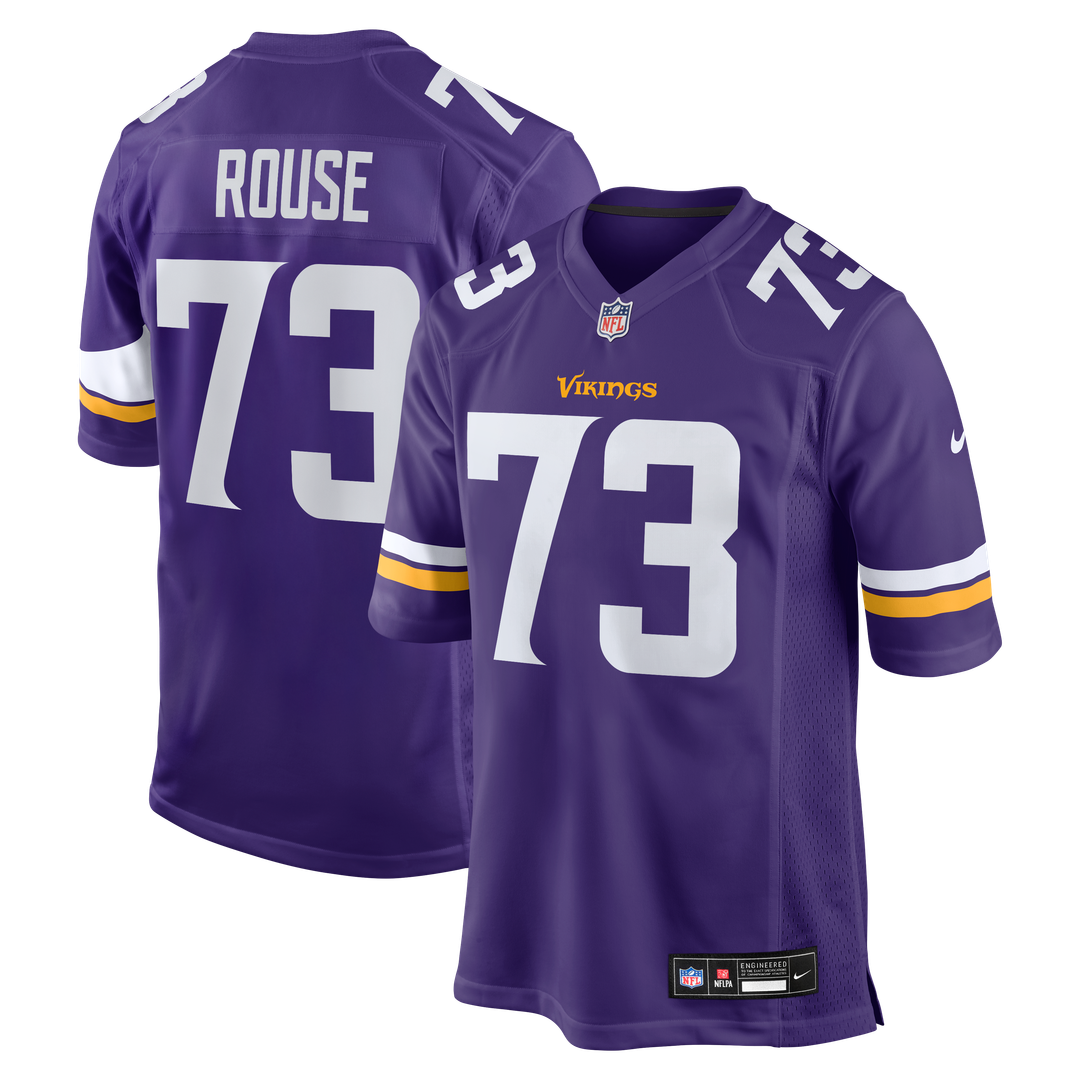 Walter Rouse Minnesota Vikings Team Game Jersey - Purple