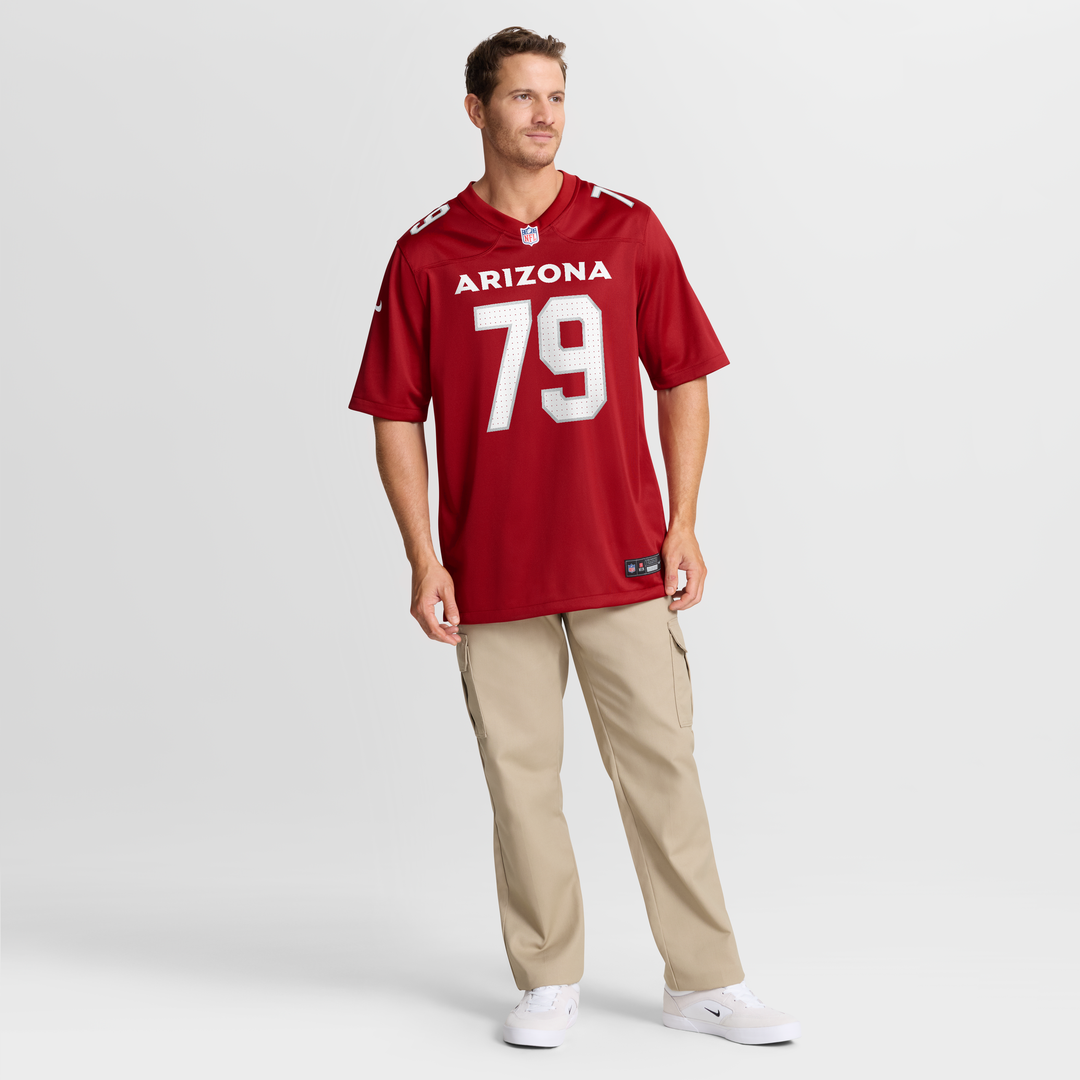 PJ Mustipher Arizona Cardinals Team Game Jersey - Cardinal