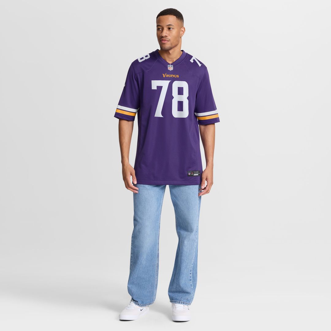 Ryan Kelly Minnesota Vikings Team Game Jersey - Purple