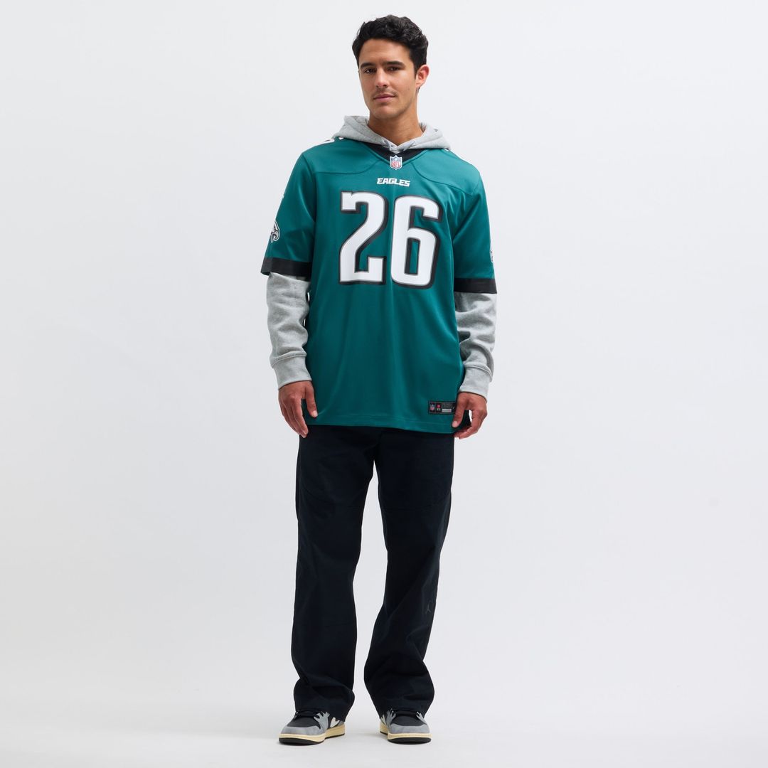 Saquon Barkley Philadelphia Eagles Game Player Jersey - Midnight Green