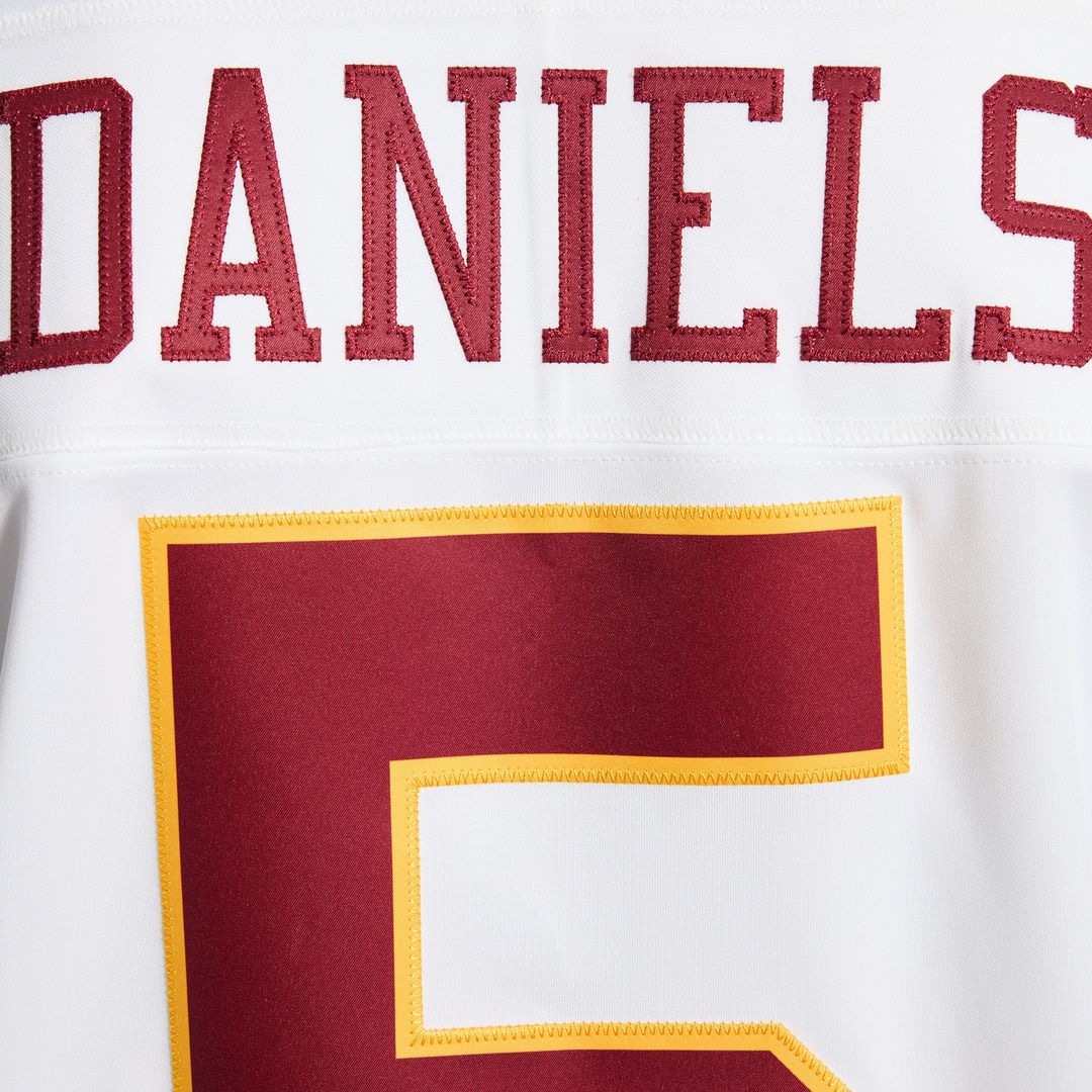 Jayden Daniels Washington Commanders Vapor F.U.S.E. Stitched Limited Jersey - White