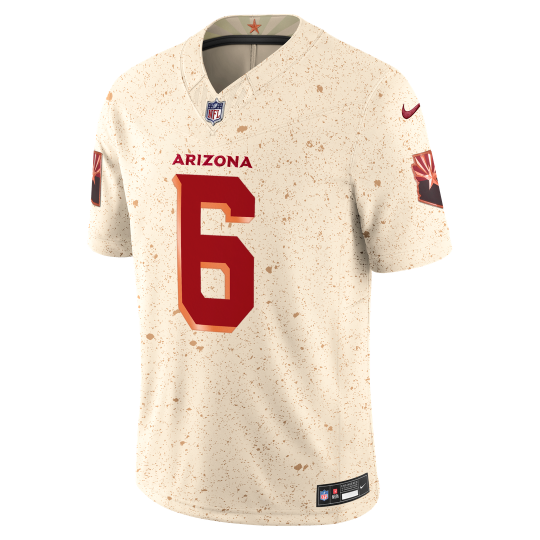 James Conner Arizona Cardinals 2025 Rivalries Collection Stitched Limited Jersey - Natural