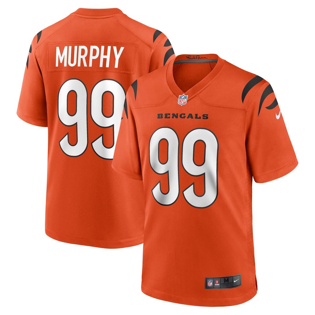Myles Murphy Cincinnati Bengals Team Game Jersey - White