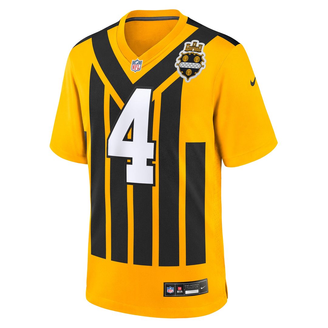 DK Metcalf Pittsburgh Steelers Alternate 1933 Throwback Game Jersey - Gold