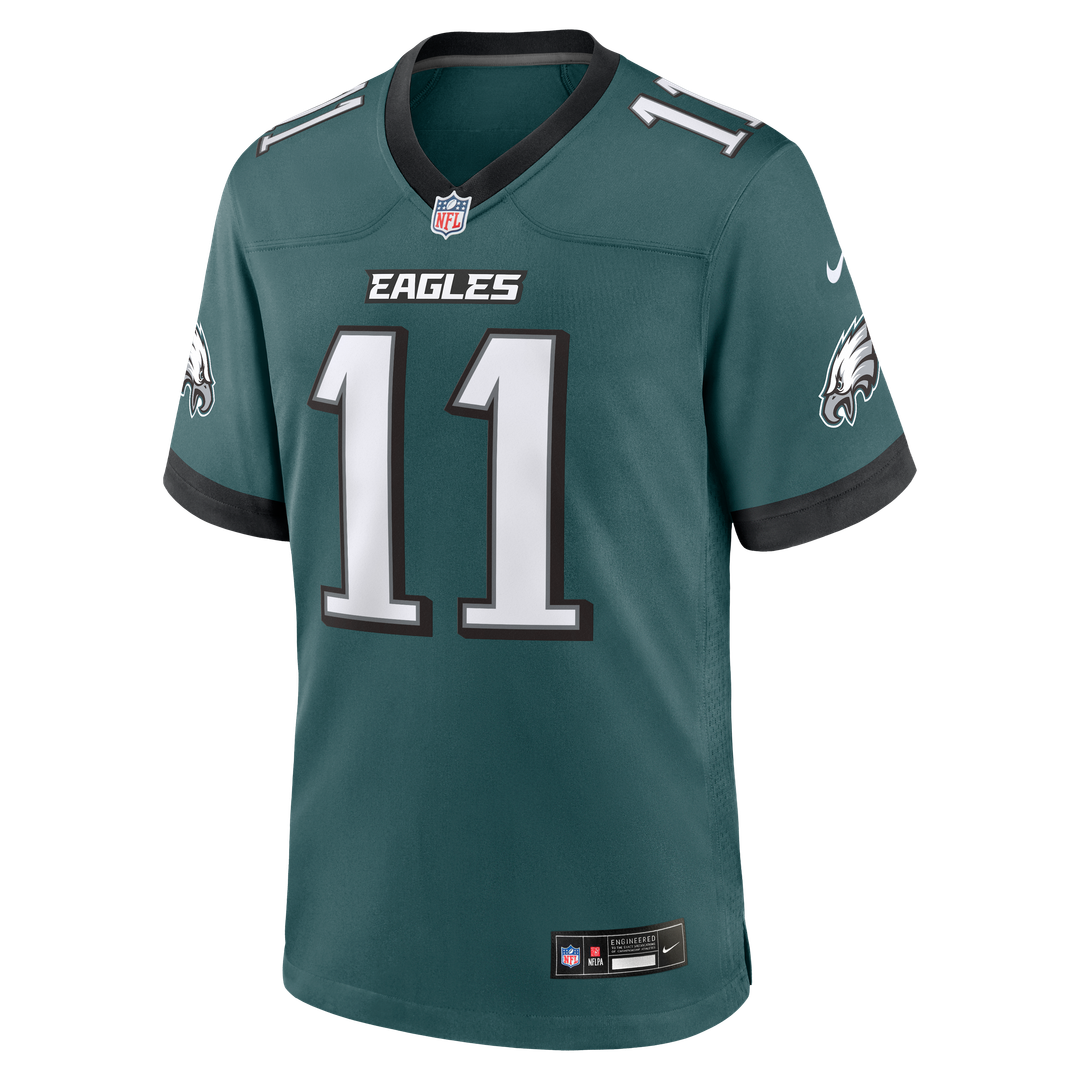 A.J. Brown Philadelphia Eagles Team Game Jersey - Midnight Green