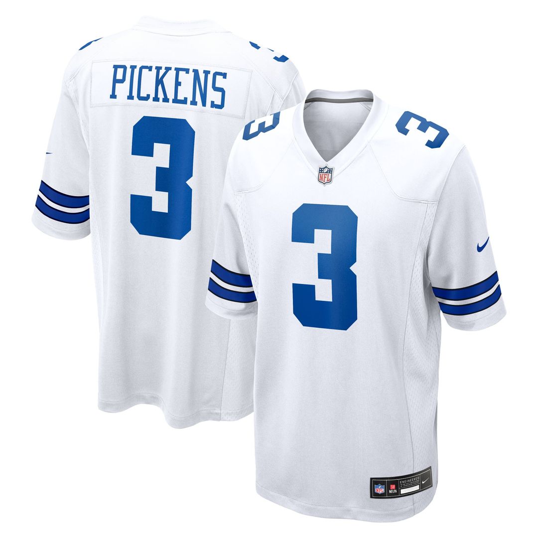 George Pickens Dallas Cowboys Game Jersey - White