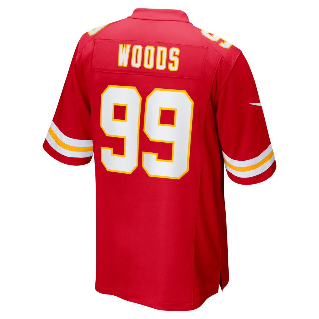 Peter Woods Kansas City Chiefs 2026 NFL Draft First Round Pick No. 29 Team Game Jersey - Red