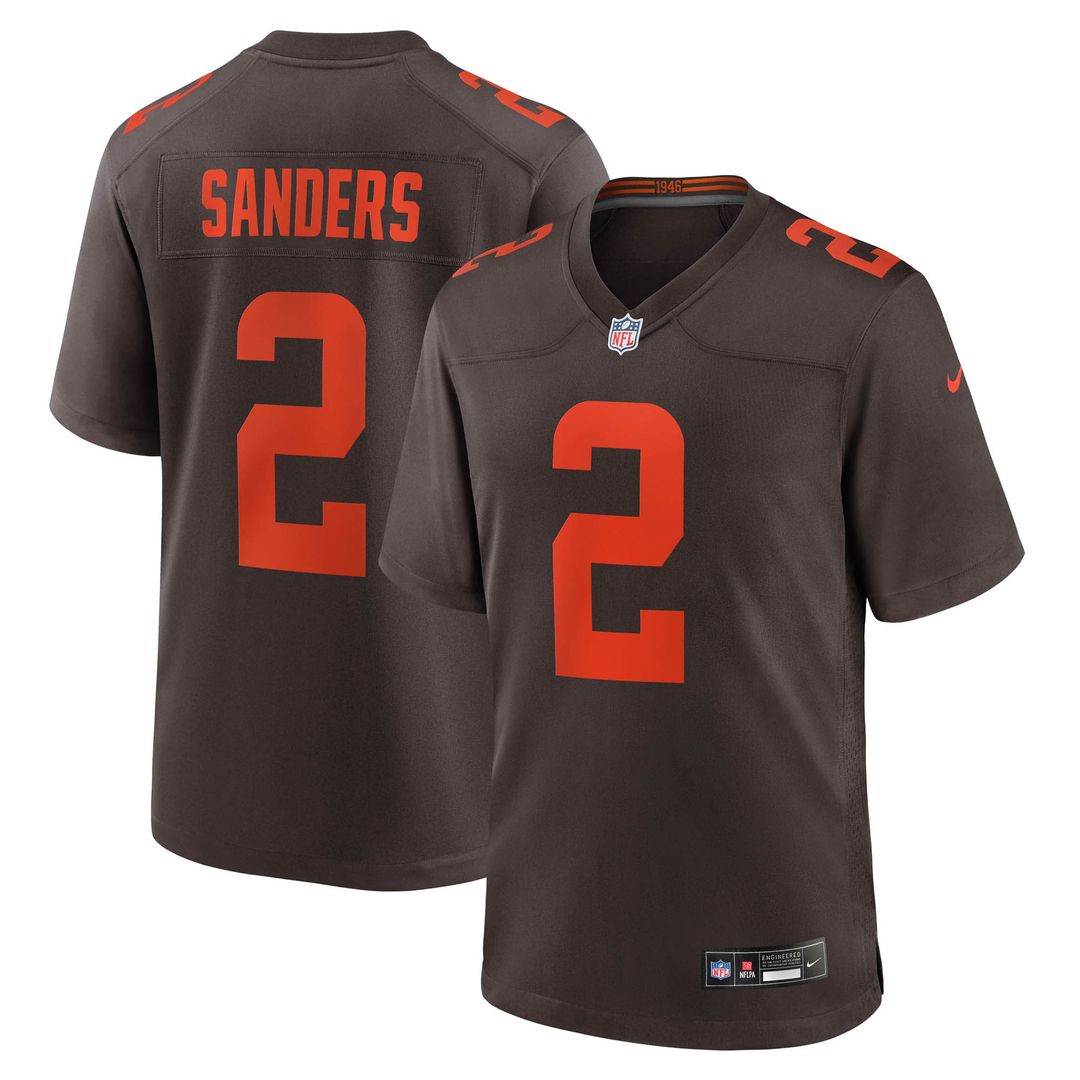 Shedeur Sanders Cleveland Browns Alternate Game Jersey - White