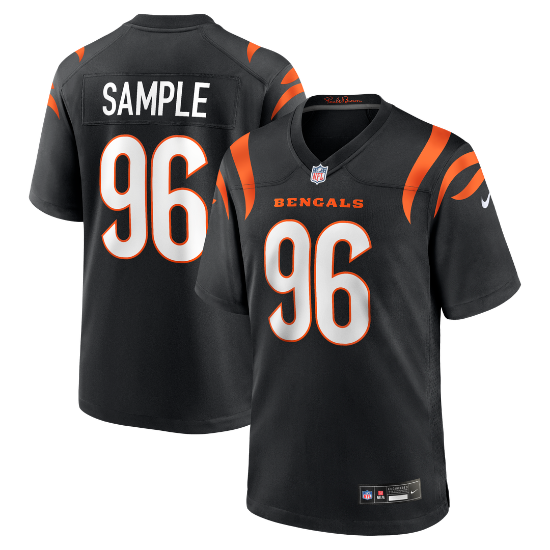 Cam Sample Cincinnati Bengals Game Jersey - Black