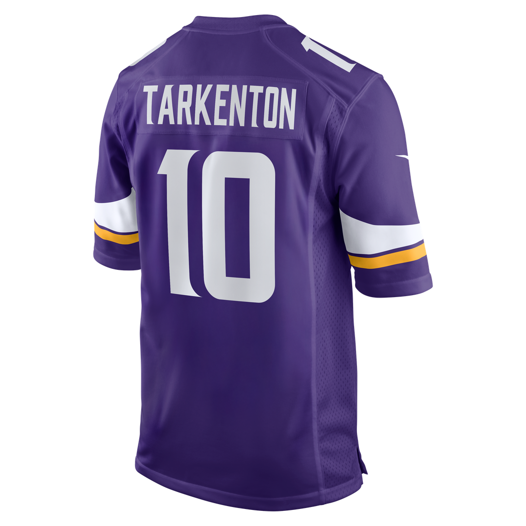 Fran Tarkenton Minnesota Vikings Game Retired Player Jersey - Purple
