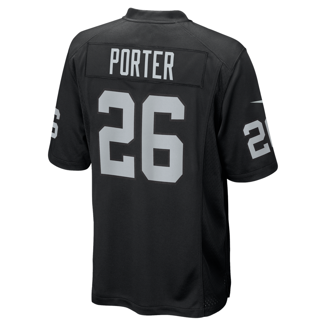 Darien Porter Las Vegas Raiders Team Game Jersey - Black