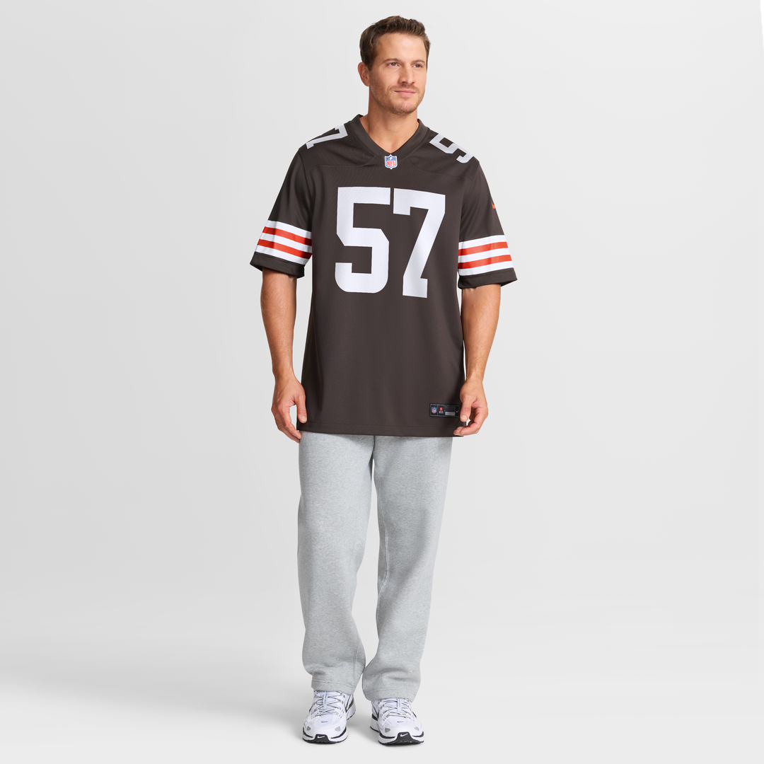 Isaiah McGuire Cleveland Browns Team Game Jersey - Brown