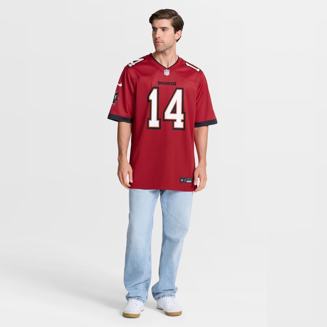 Brad Johnson Tampa Bay Buccaneers Game Retired Player Jersey - Red