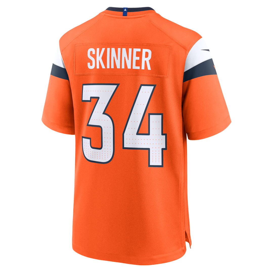 JL Skinner Denver Broncos Team Game Jersey - Orange