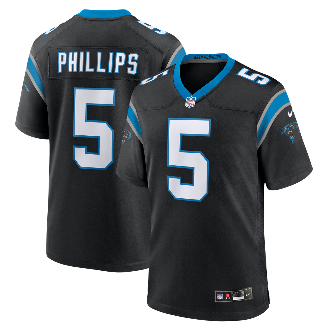 Jaelan Phillips Carolina Panthers Game Jersey - Black