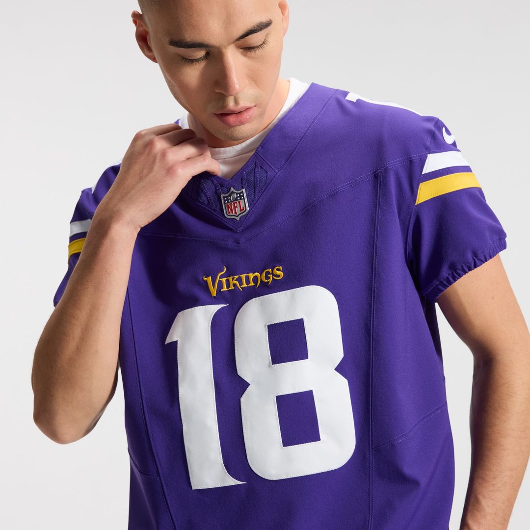 Justin Jefferson Minnesota Vikings Vapor F.U.S.E. Elite Jersey - Purple