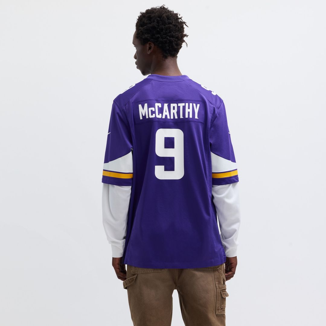 J.J. McCarthy Minnesota Vikings Alternate Game Player Jersey - White