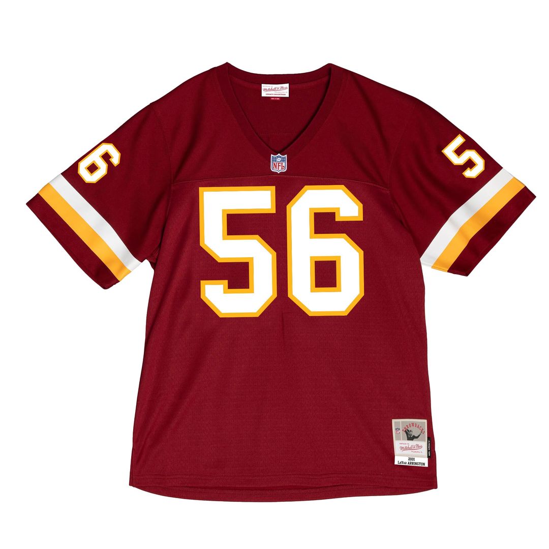 LaVar Arrington Washington Commanders 2001 Legacy Throwback Replica Jersey - Burgundy