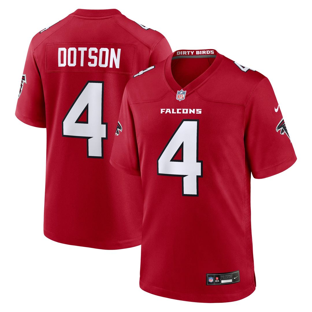 Jahan Dotson Atlanta Falcons Team Game Jersey - Red
