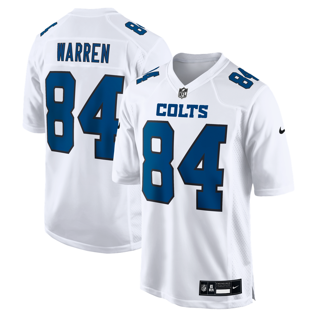 Tyler Warren Indianapolis Colts Fashion Game Jersey - Tundra White