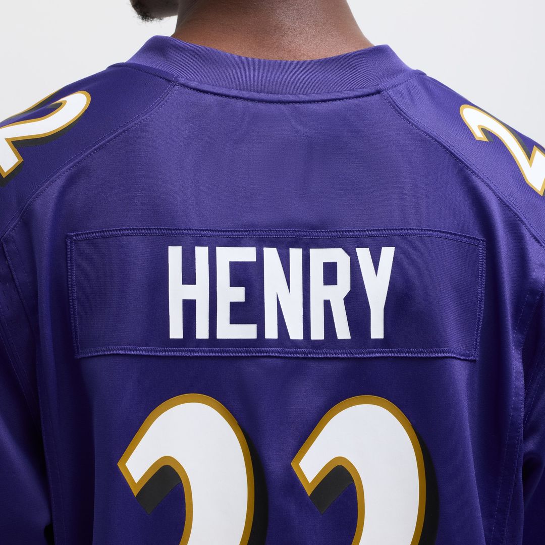 Derrick Henry Baltimore Ravens Game Player Jersey - Purple