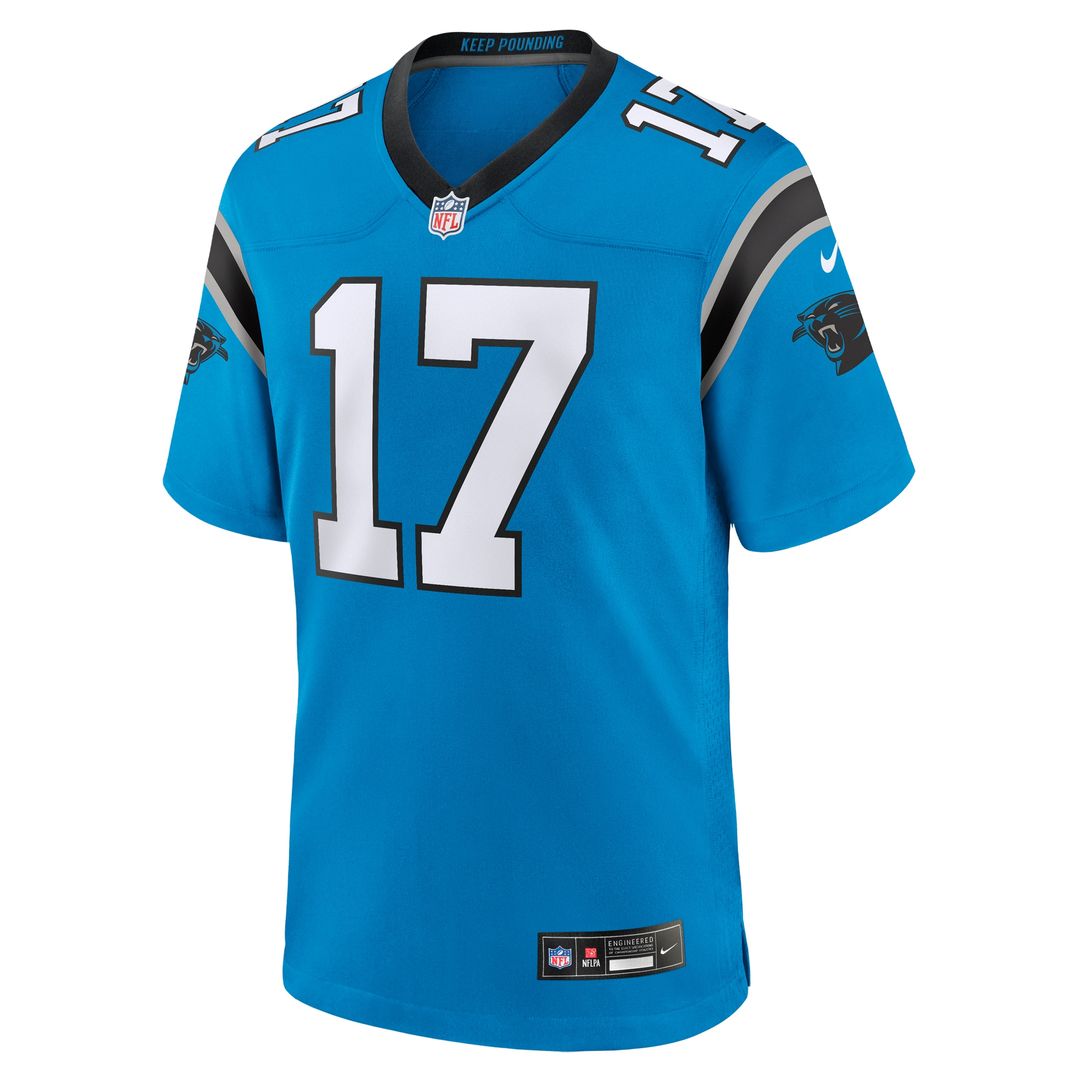 Xavier Legette Carolina Panthers Team Game Player Jersey - Black