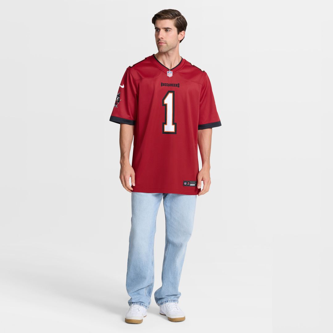 Number 1 Groom Tampa Bay Buccaneers Game Jersey - Red