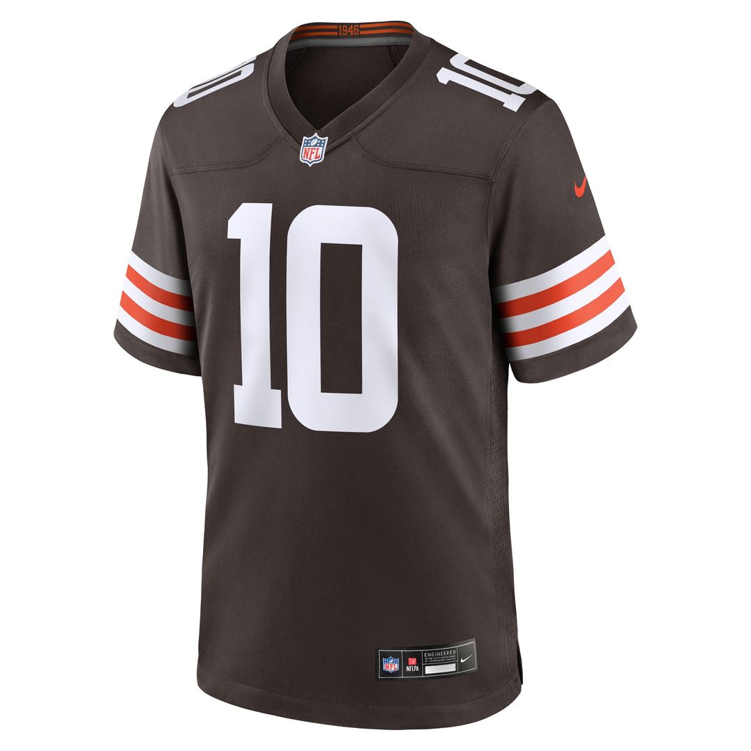 Quinshon Judkins Cleveland Browns 2025 NFL Draft Game Jersey - Brown