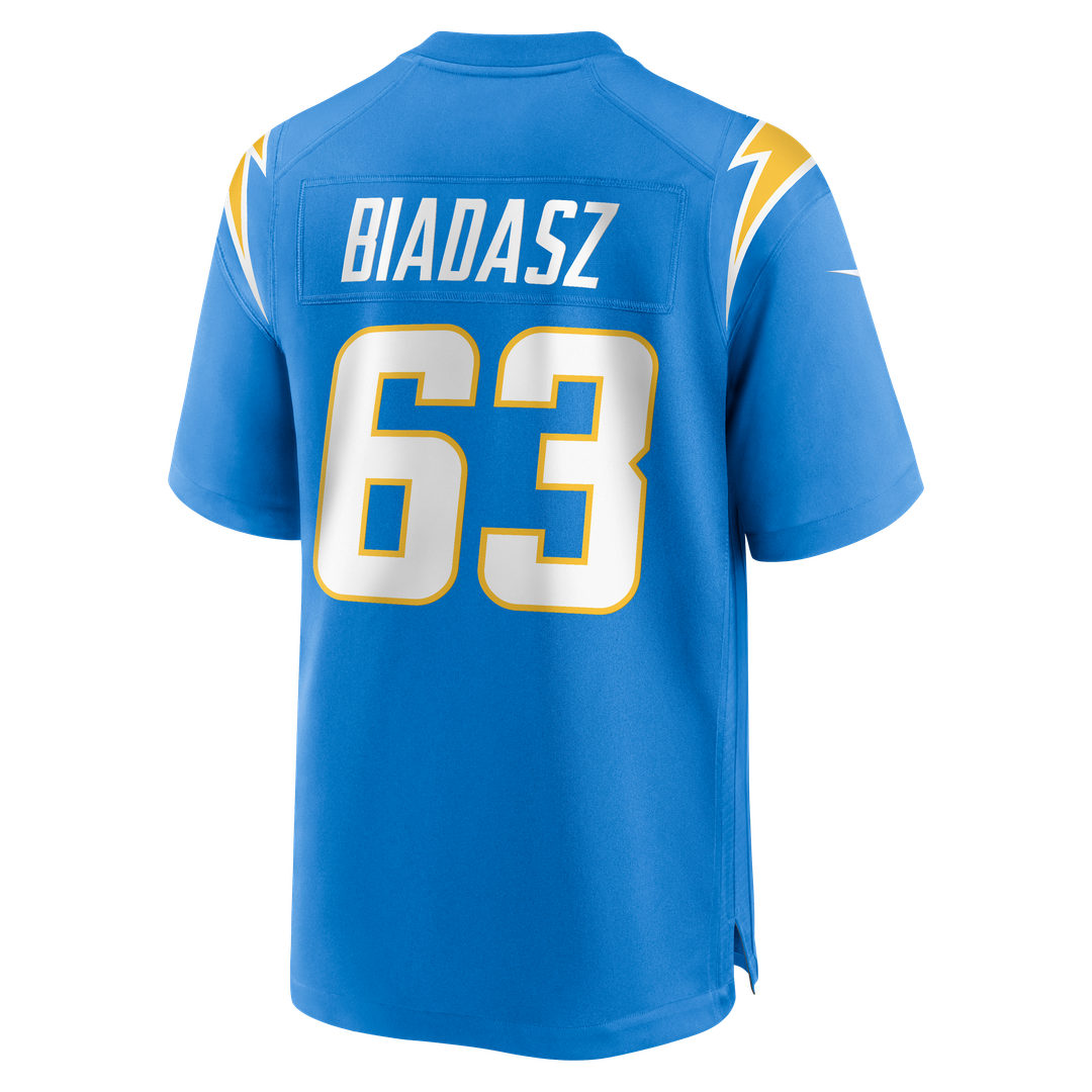 Tyler Biadasz Los Angeles Chargers Team Game Jersey - Powder Blue