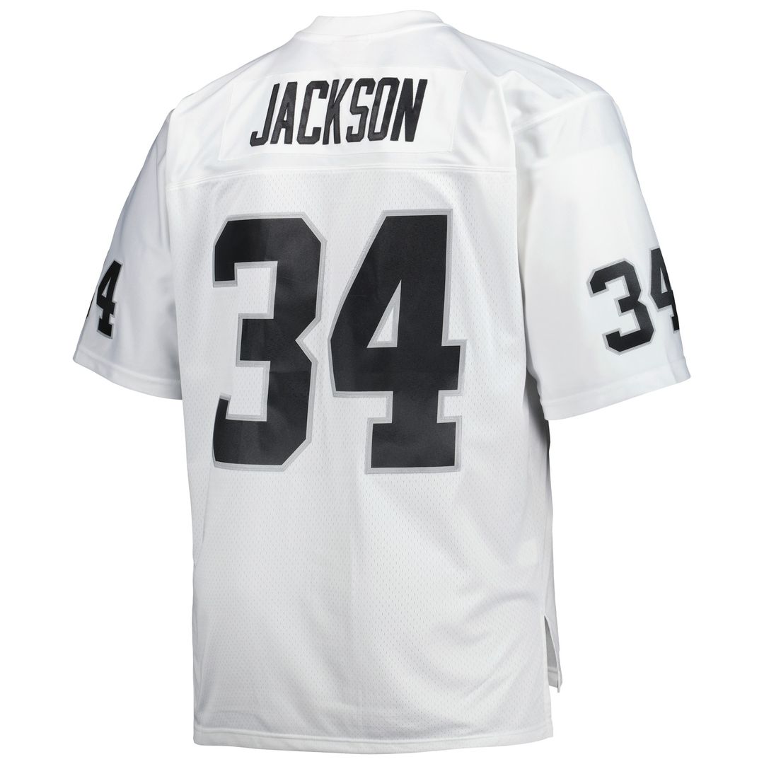 Bo Jackson Las Vegas Raiders Big & Tall 1988 Retired Player Replica Jersey - White