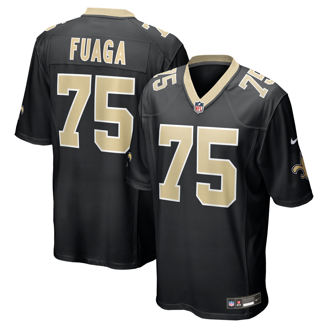Taliese Fuaga New Orleans Saints Game Jersey - Black