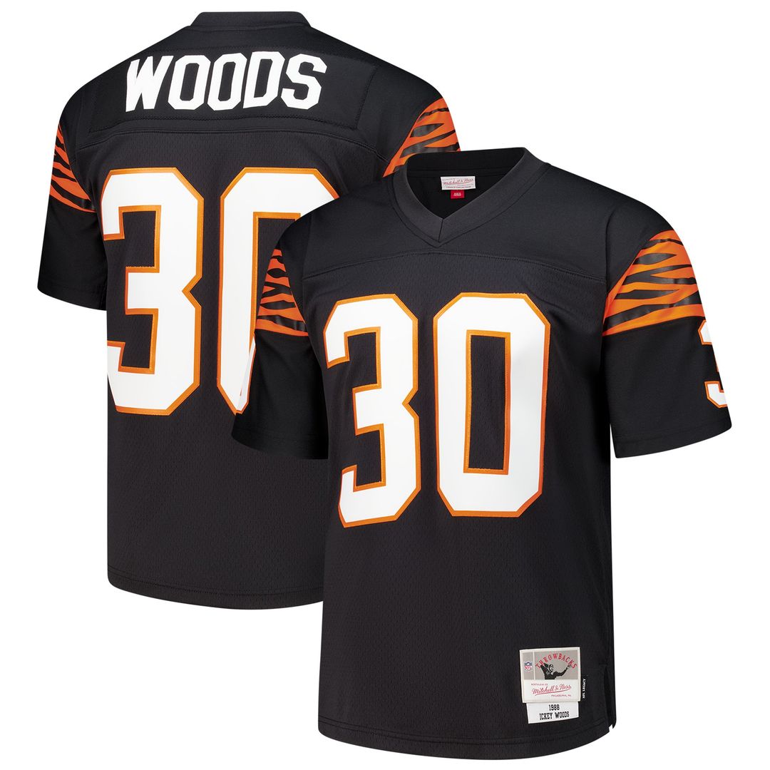 Ickey Woods Cincinnati Bengals 1988 Legacy Replica Jersey - Black