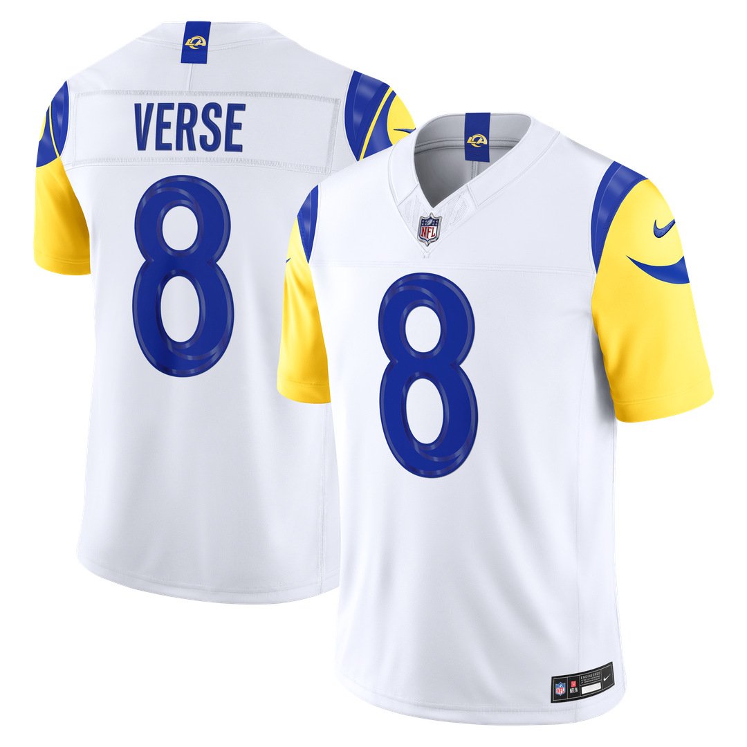 Jared Verse Los Angeles Rams Vapor F.U.S.E. Stitched Limited Jersey - White