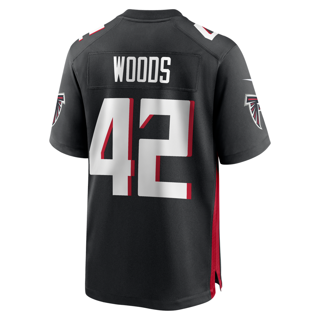 Josh Woods Atlanta Falcons Team Game Jersey - Black