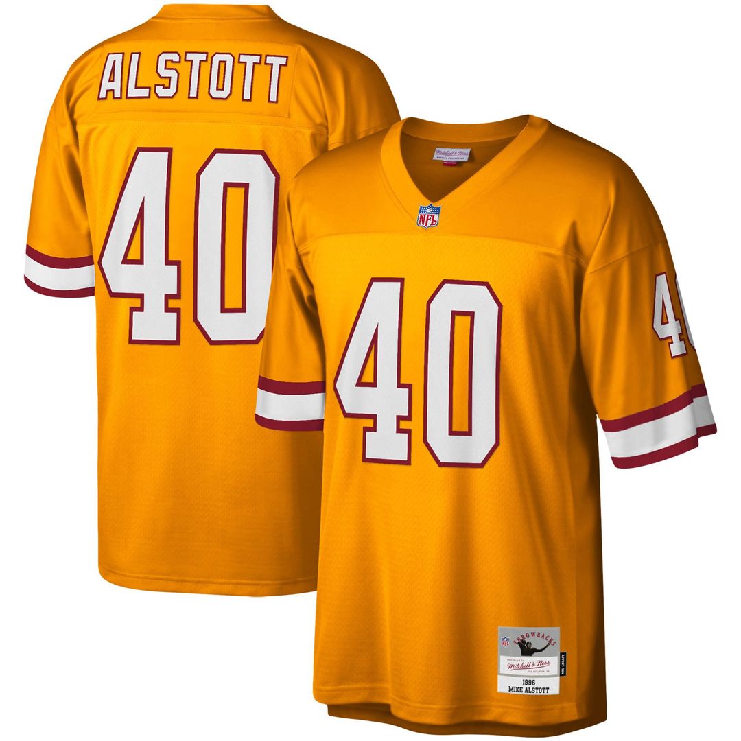 Mike Alstott Tampa Bay Buccaneers Big & Tall 1996 Retired Player Replica Jersey - Orange