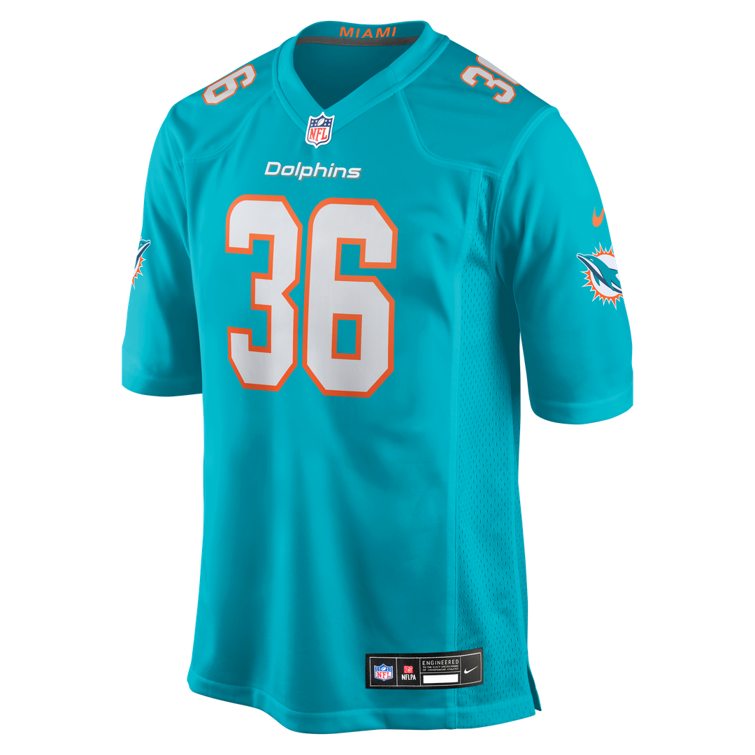 Storm Duck Miami Dolphins Game Jersey - Aqua