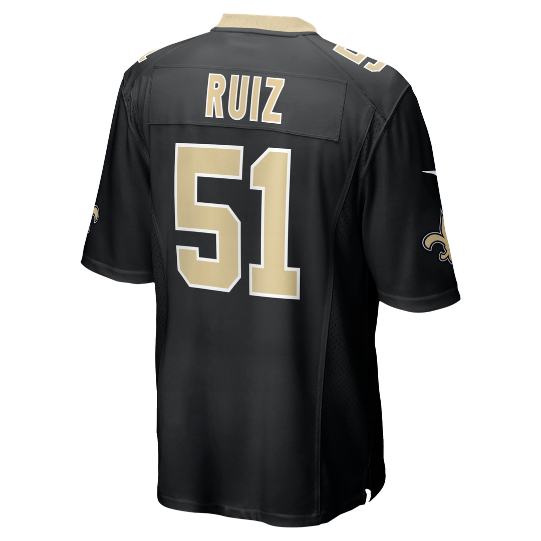 Cesar Ruiz New Orleans Saints Game Jersey - Black