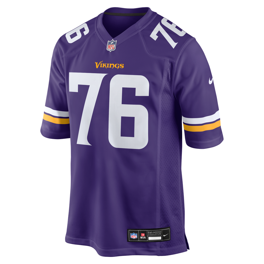 Will Fries Minnesota Vikings Team Game Jersey - Purple