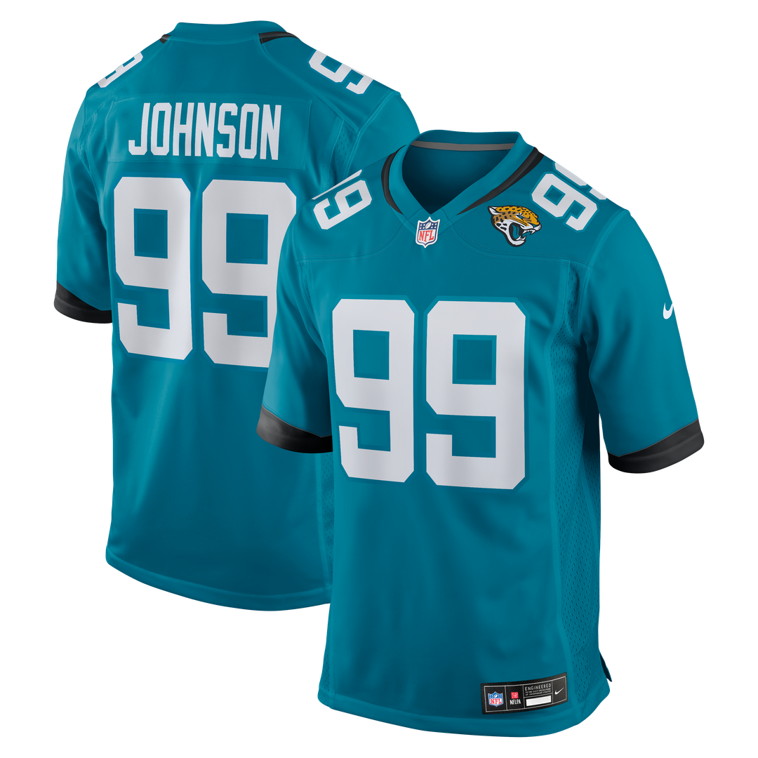 Austin Johnson Jacksonville Jaguars Team Game Jersey - Teal