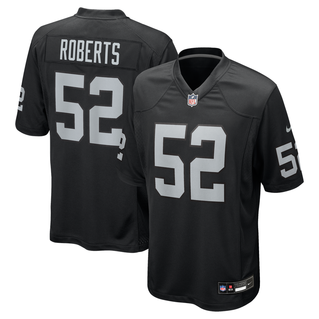 Elandon Roberts Las Vegas Raiders Team Game Jersey - Black