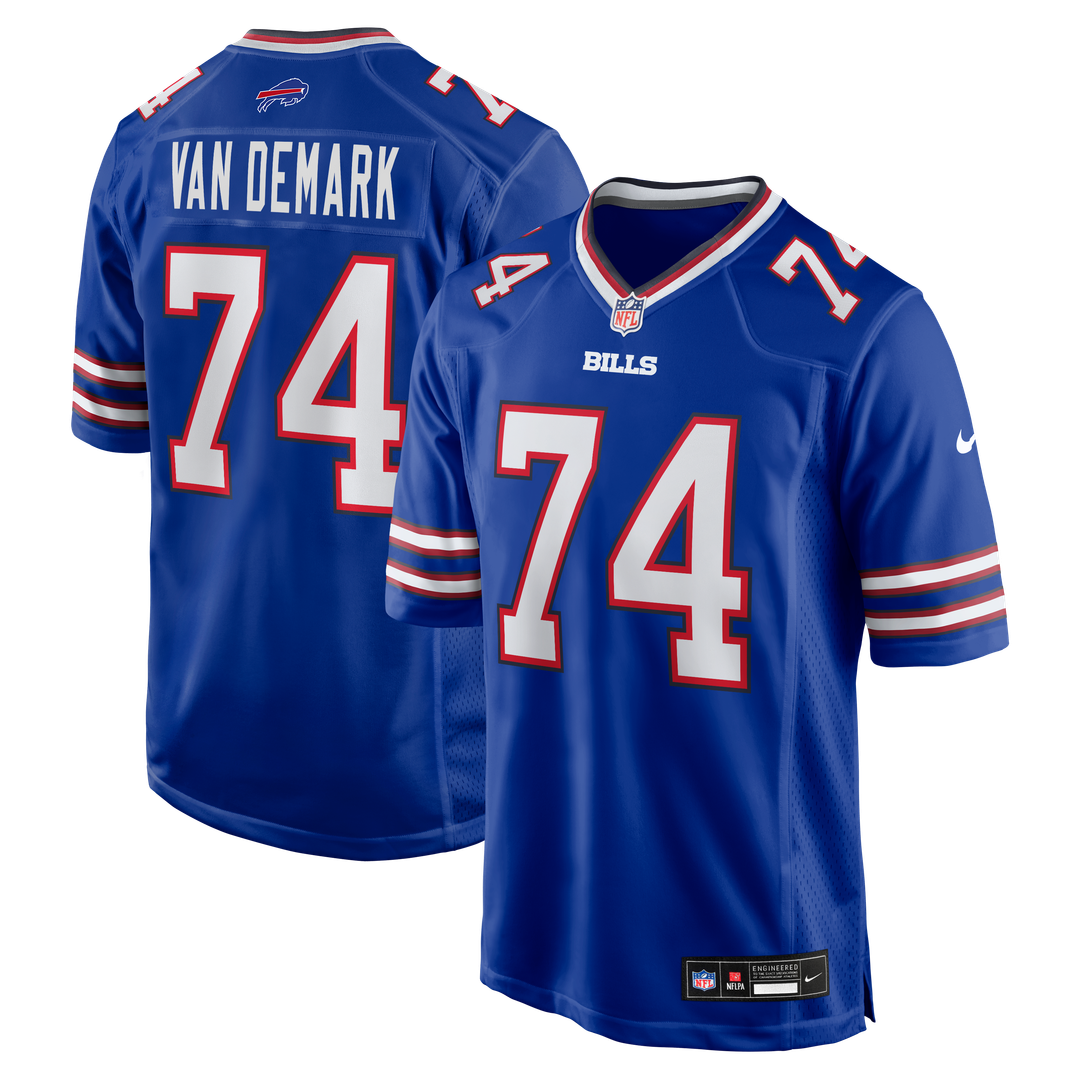 Ryan Van Demark Buffalo Bills Game Player Jersey - Royal