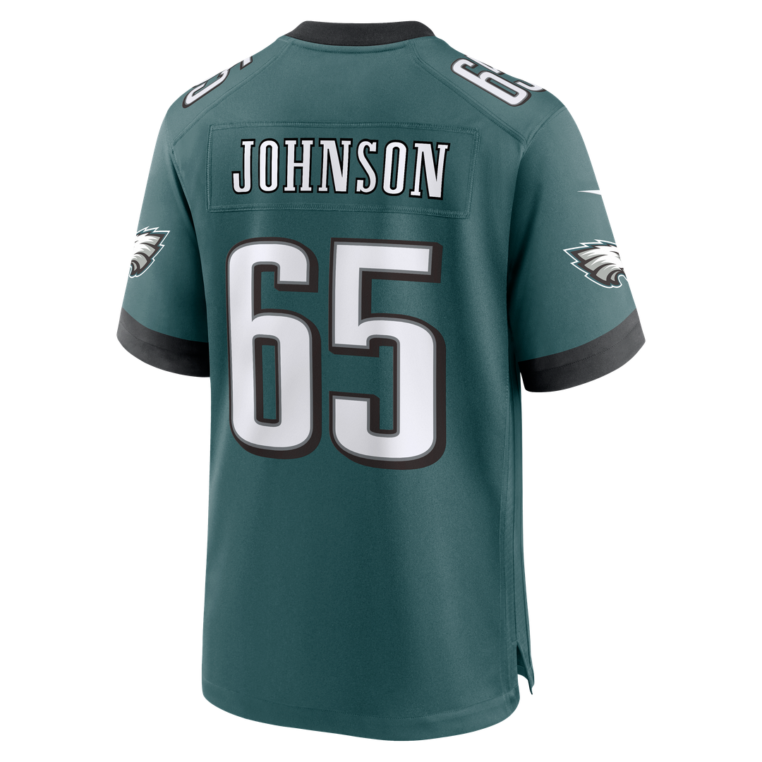 Lane Johnson Philadelphia Eagles Team Game Jersey - Midnight Green