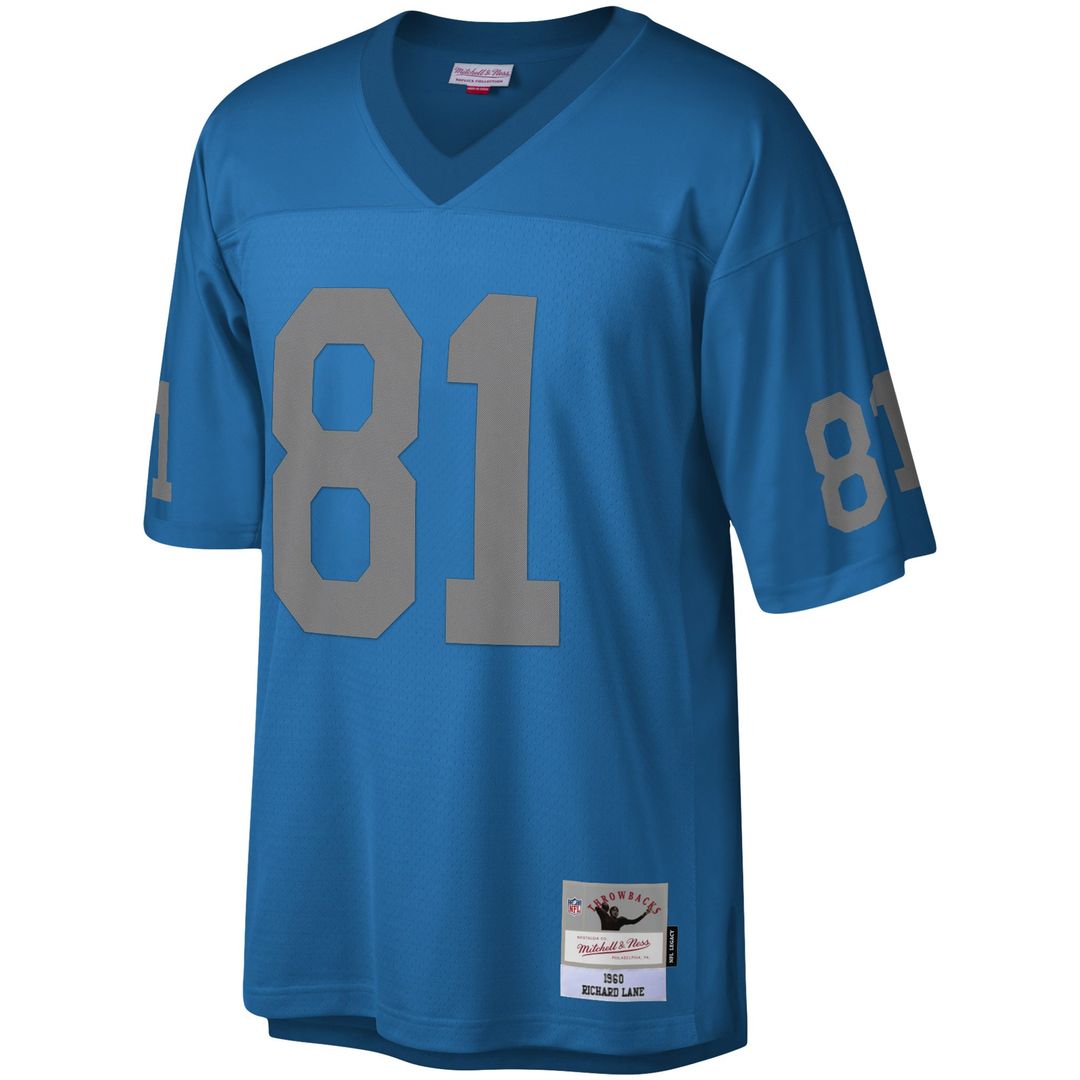 Richard Lane Detroit Lions Legacy Replica Jersey - Blue