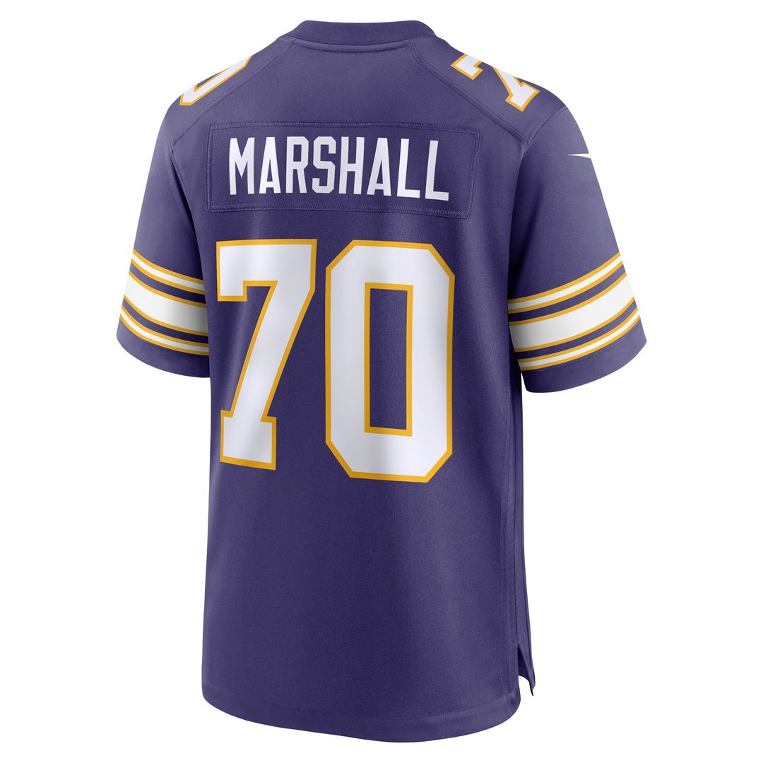 Jim Marshall Minnesota Vikings Retired Player Alternate Game Jersey - Purple